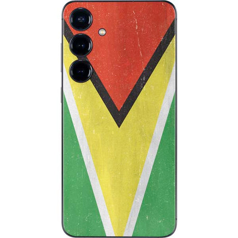 Guyana Flag Distressed Galaxy S25 Plus Skin